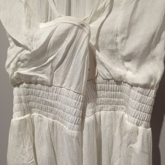 NWT Prana Sophisticated White Jumpsuit with Wide-Leg Silhouette - Picture 4 of 8